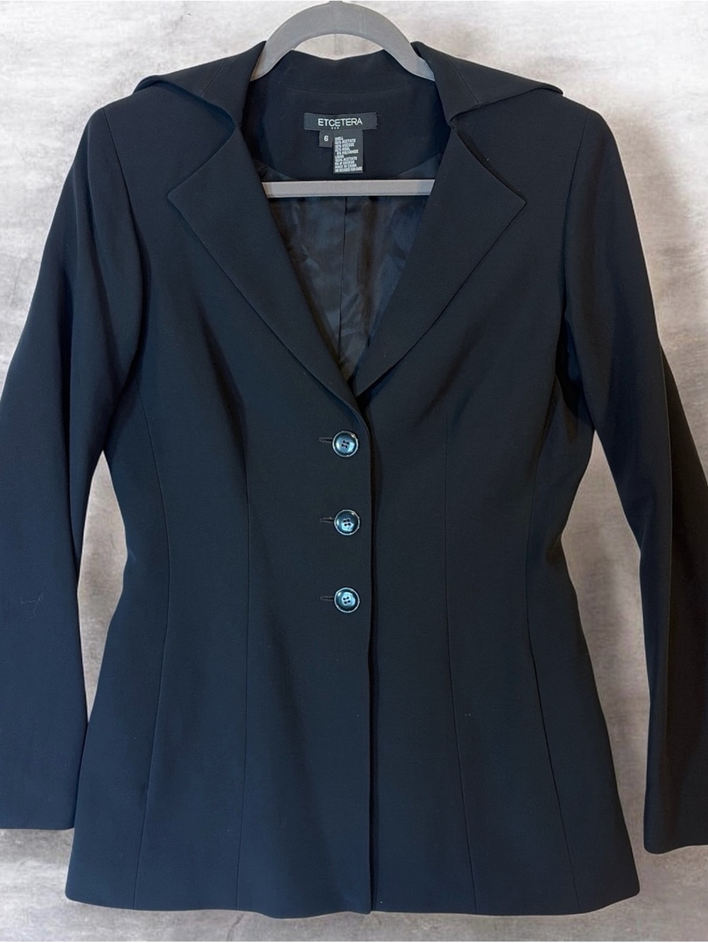 Etcetera Women’s Taylored Blazer. Size 6